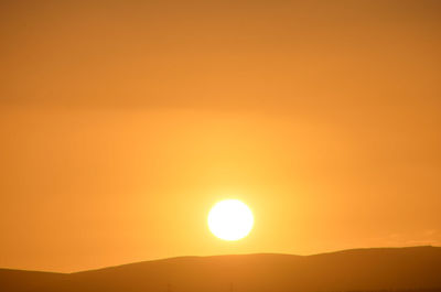 Scenic view of landscape at sunset