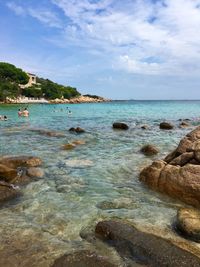 Scenic view of sea against sky