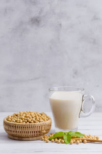 Close-up of breakfast on table