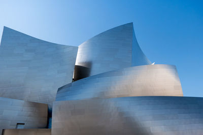 Low angle view of modern building against sky