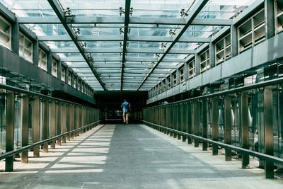 People walking on walkway