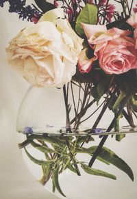 Close-up of rose bouquet