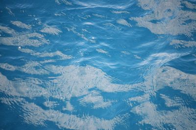 High angle view of swimming pool in sea