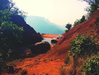 Scenic view of mountains