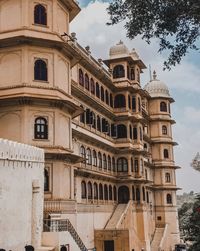 Low angle view of historical building