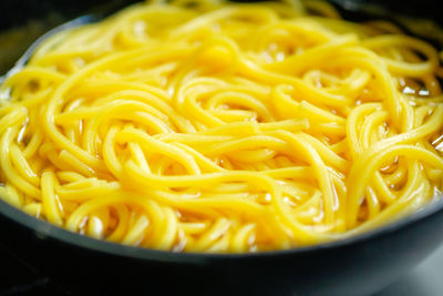 Close-up of noodles in bowl