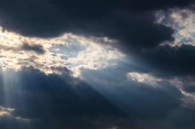 Low angle view of clouds in sky