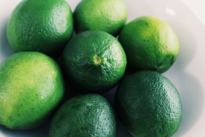Close-up of lime in plate