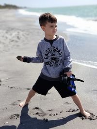 Boy on beach