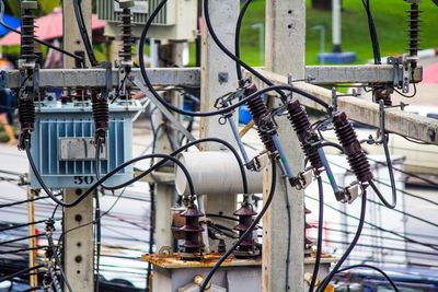 Close-up of electric equipment