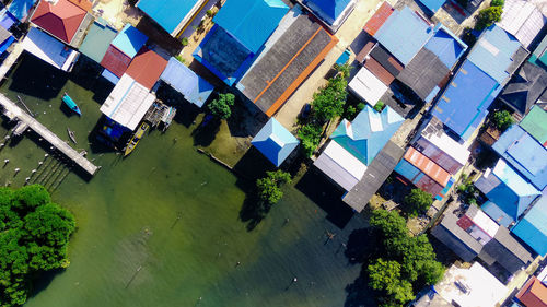 Aerial view of the batam city