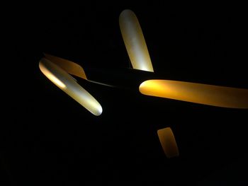 Close-up of object over black background