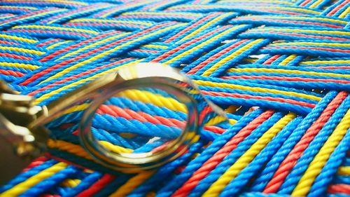 Close-up of colorful fabric