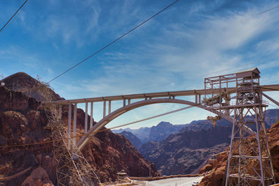 The mike o'callaghan pat tillman memorial bridge at the hoover dam, nevada, usa