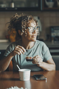 Young woman using mobile phone