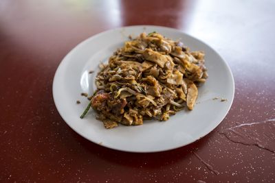 Close-up of served food