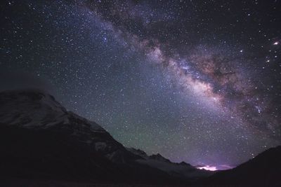 Low angle view of starry sky