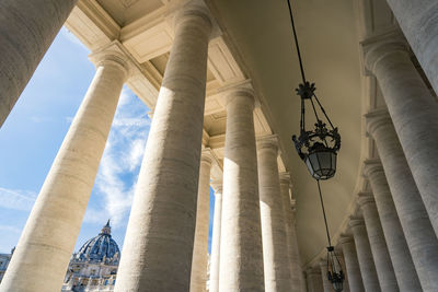 Low angle view of historic building against sky