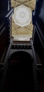 Low angle view of ceiling of building