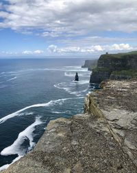 Scenic view of sea against sky