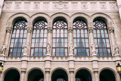 Low angle view of historical building