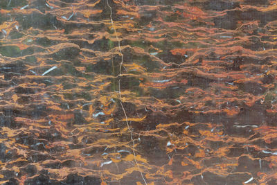 Full frame shot of rocks in sea