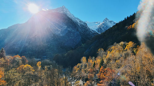 Italian alps in the autumn.