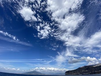 Low angle view of cloudy sky