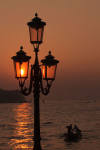 Lamp post at night