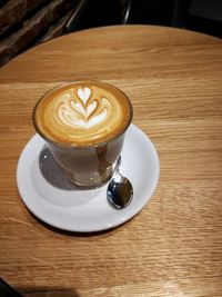 Coffee cup on table