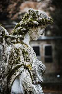 Close-up of statue against clear sky