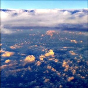 Aerial view of cloudy sky