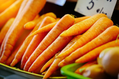 Carrots at farmers' market