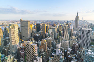 Aerial view of buildings in city