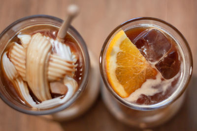 Close-up of drink on table