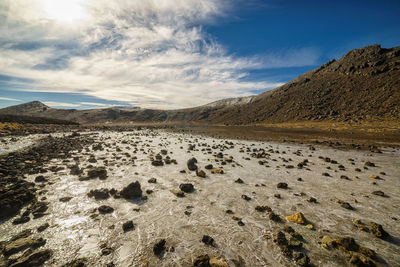 Scenic view of landscape against sky