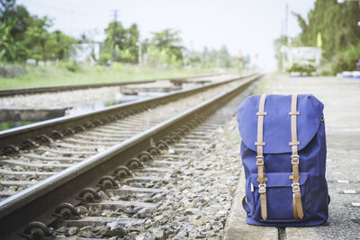 Train on railroad track