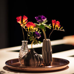 Close-up of vase on table