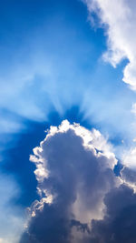 Low angle view of clouds in sky
