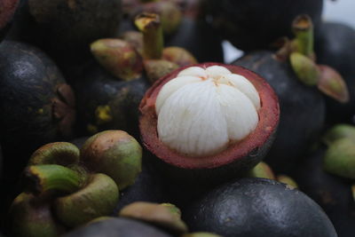 High angle view of fruits in market