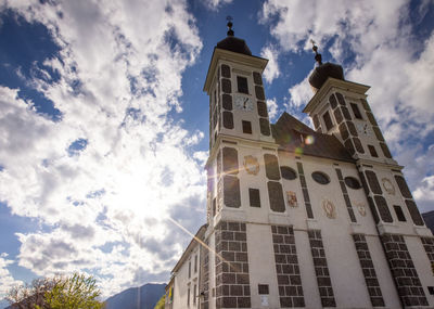 Low angle view of building against sky