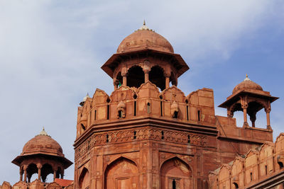 Low angle view of historic building against sky