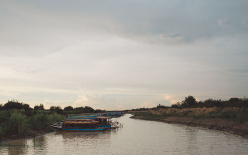 Scenic view of river against sky