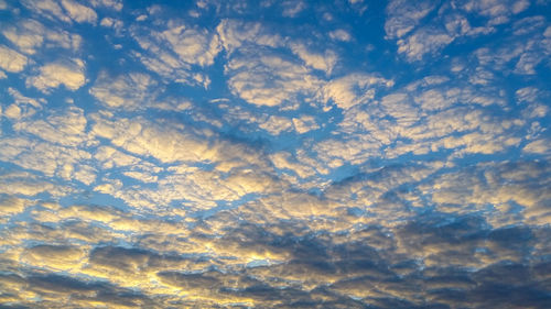 Low angle view of clouds in sky