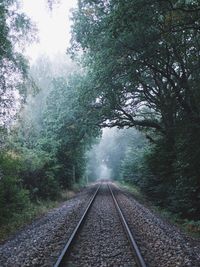 Railroad track on railroad track