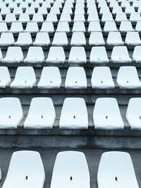 Full frame shot of empty seats