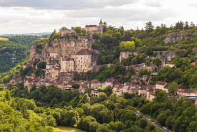 Rocamadour, a beautiful french village on a cliff, lot, occitanie, france