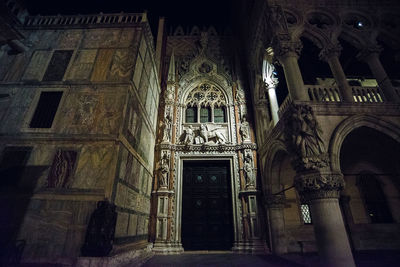 Low angle view of temple