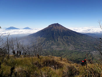 Wonderfull mount sindoro wonosobo indonesia