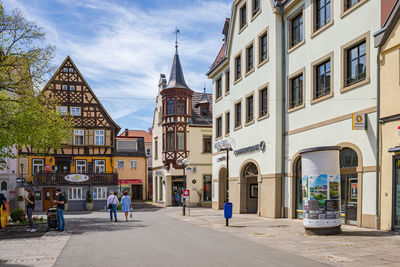 The cityscape of bad kissingen town, germany.